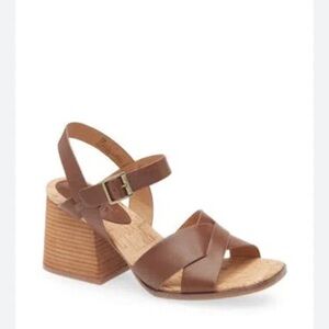 Pacye Block Heel Sandal In Dark Brown size 8 nwot